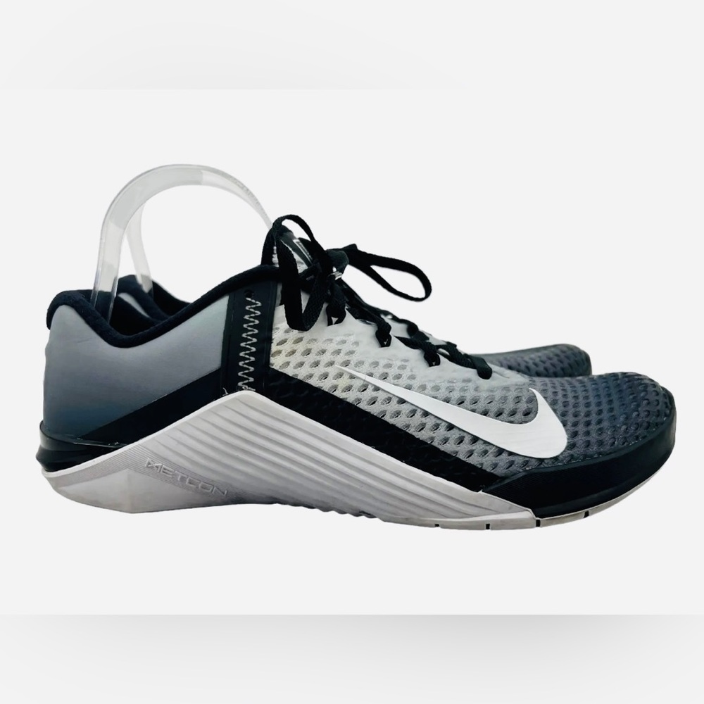Nike Metcon 6 Oreo Black White Gray Fade CrossFit Training Shoes Balayage Ombré